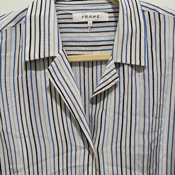 Frame Striped Button down blouse - Picture 2 of 5